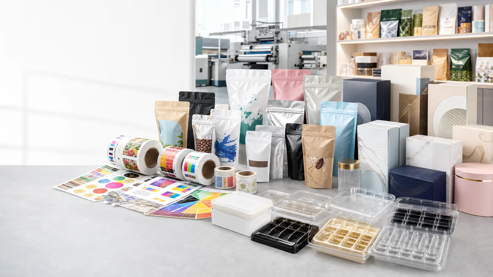 Full-category custom packaging product display by HaiYing Printing